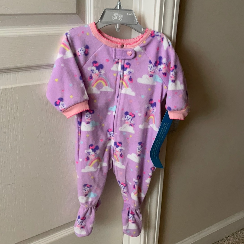 NWT Disney Fleece Zipper Onesie